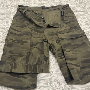 Lucky Brand Green Camouflage Cargo Shorts